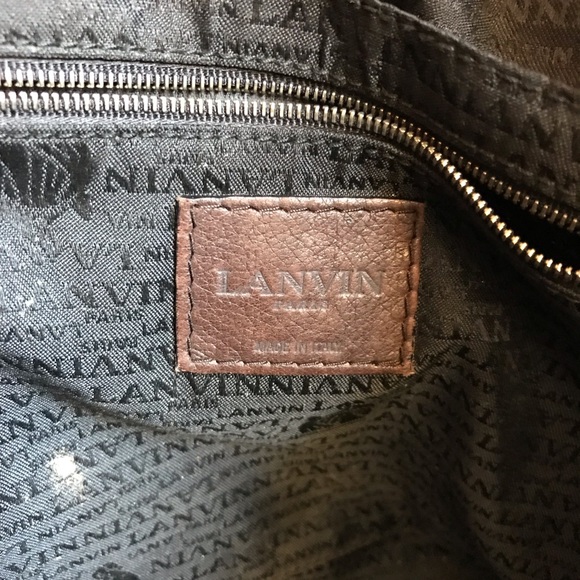 Lanvin Black Patent Leather Tote